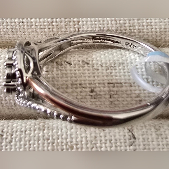 DIAMOND BLOSSOM BRAND DIAMOND RING 14K ROSE GOLD OVER STERLING SILVER SIZE 7 - Picture 8 of 16